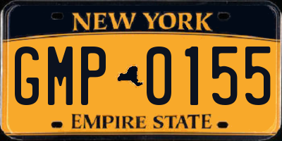 NY license plate GMP0155