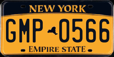 NY license plate GMP0566