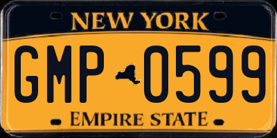 NY license plate GMP0599