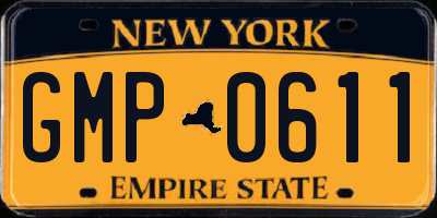 NY license plate GMP0611