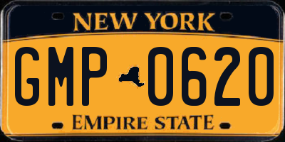 NY license plate GMP0620