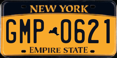 NY license plate GMP0621