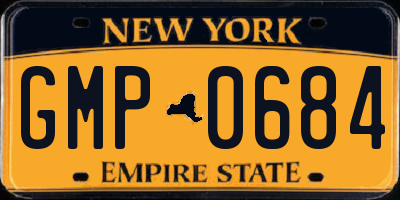 NY license plate GMP0684