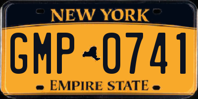 NY license plate GMP0741