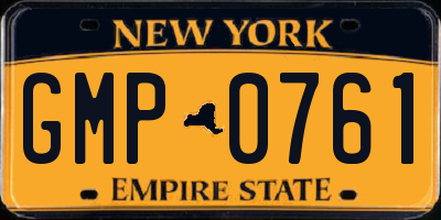 NY license plate GMP0761