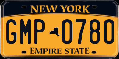 NY license plate GMP0780