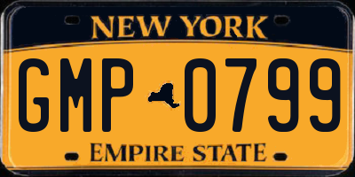 NY license plate GMP0799