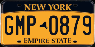 NY license plate GMP0879