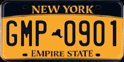 NY license plate GMP0901
