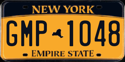 NY license plate GMP1048
