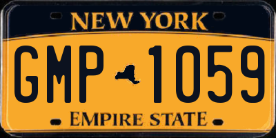 NY license plate GMP1059