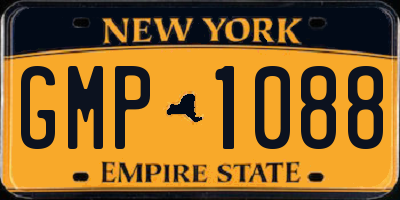 NY license plate GMP1088