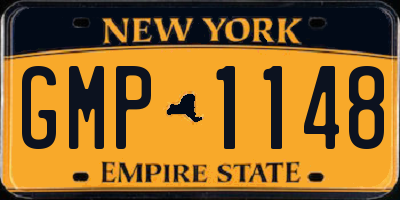 NY license plate GMP1148