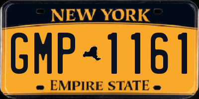 NY license plate GMP1161