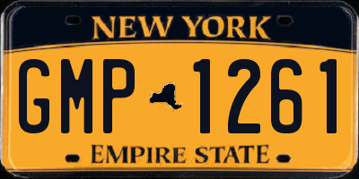 NY license plate GMP1261