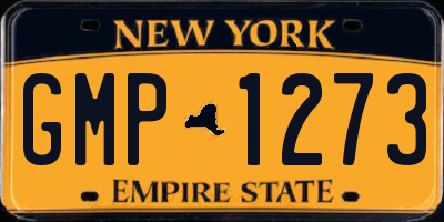 NY license plate GMP1273