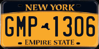 NY license plate GMP1306