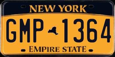 NY license plate GMP1364