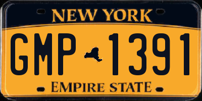NY license plate GMP1391