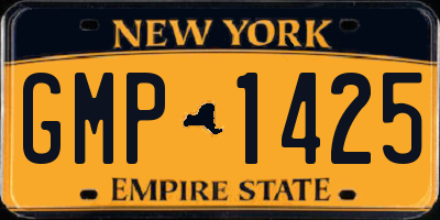 NY license plate GMP1425