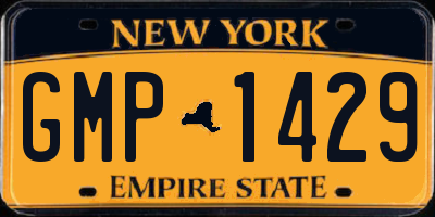 NY license plate GMP1429