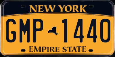 NY license plate GMP1440