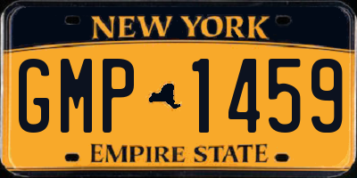 NY license plate GMP1459