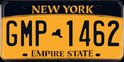 NY license plate GMP1462