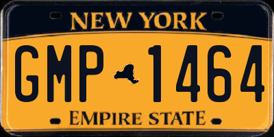 NY license plate GMP1464