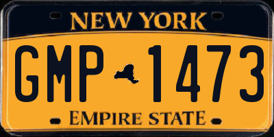 NY license plate GMP1473
