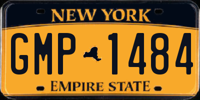 NY license plate GMP1484