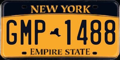 NY license plate GMP1488