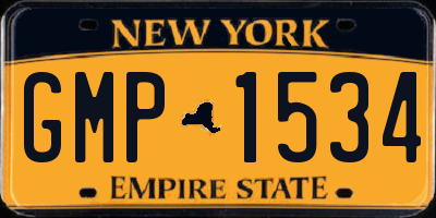 NY license plate GMP1534