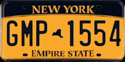 NY license plate GMP1554