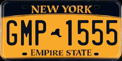 NY license plate GMP1555