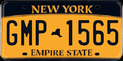 NY license plate GMP1565
