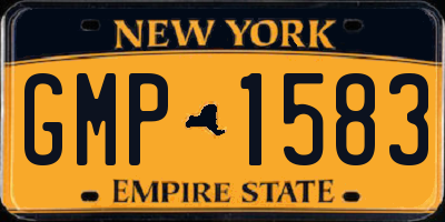 NY license plate GMP1583