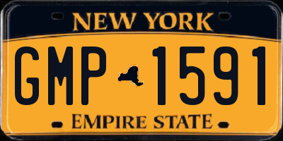 NY license plate GMP1591