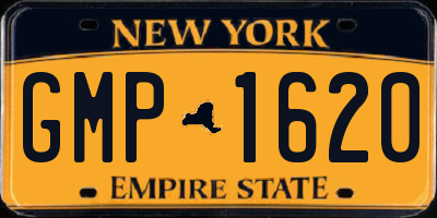 NY license plate GMP1620