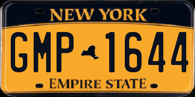NY license plate GMP1644