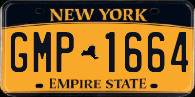 NY license plate GMP1664