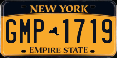 NY license plate GMP1719