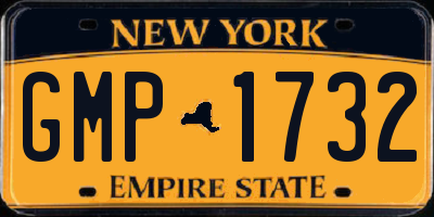 NY license plate GMP1732