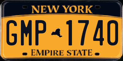 NY license plate GMP1740