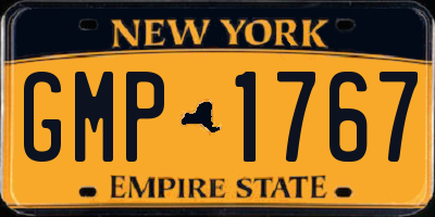 NY license plate GMP1767