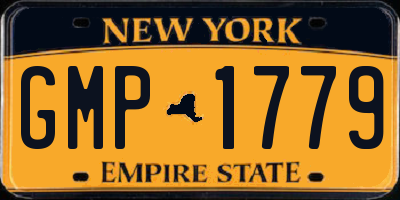 NY license plate GMP1779