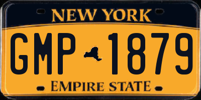 NY license plate GMP1879