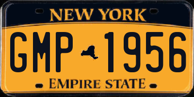 NY license plate GMP1956
