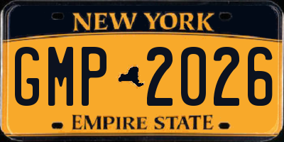 NY license plate GMP2026