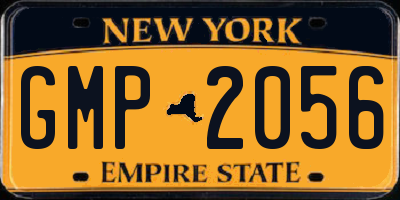 NY license plate GMP2056